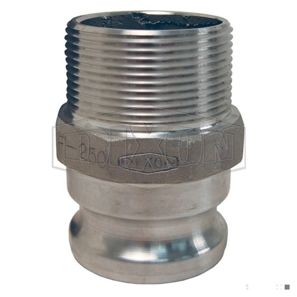 Dixon 200-F-Al 2 in Alum Type F Male Adaptx Male NPT Cam&Grv61-965 200-F-AL - main